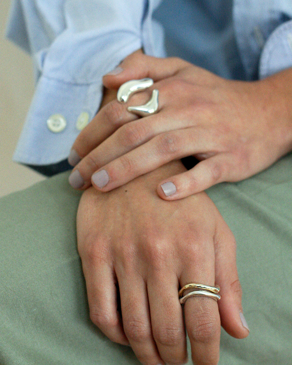 Anel CUFF Eté Dourado