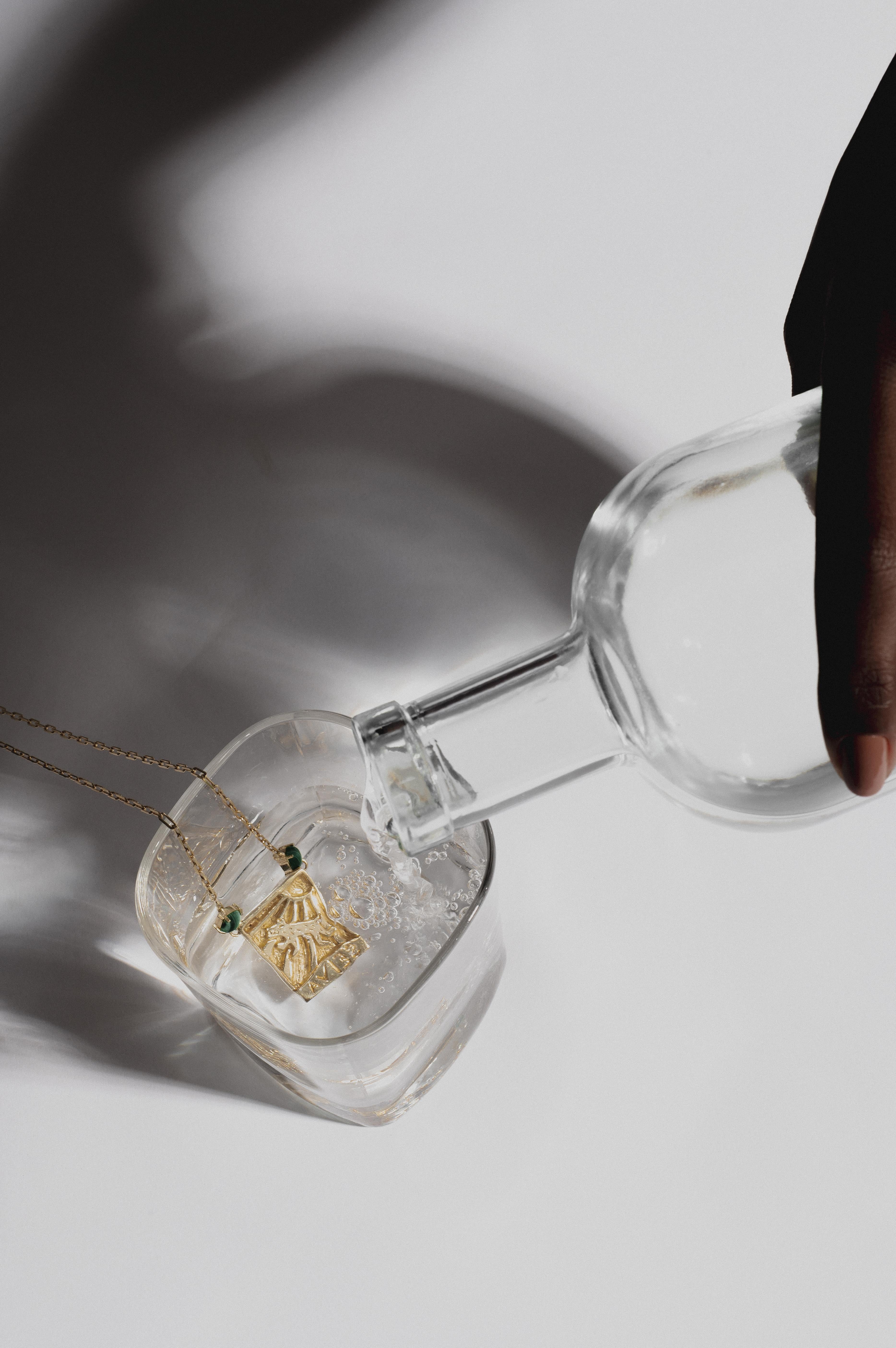 Colar Xilogravura Dourado