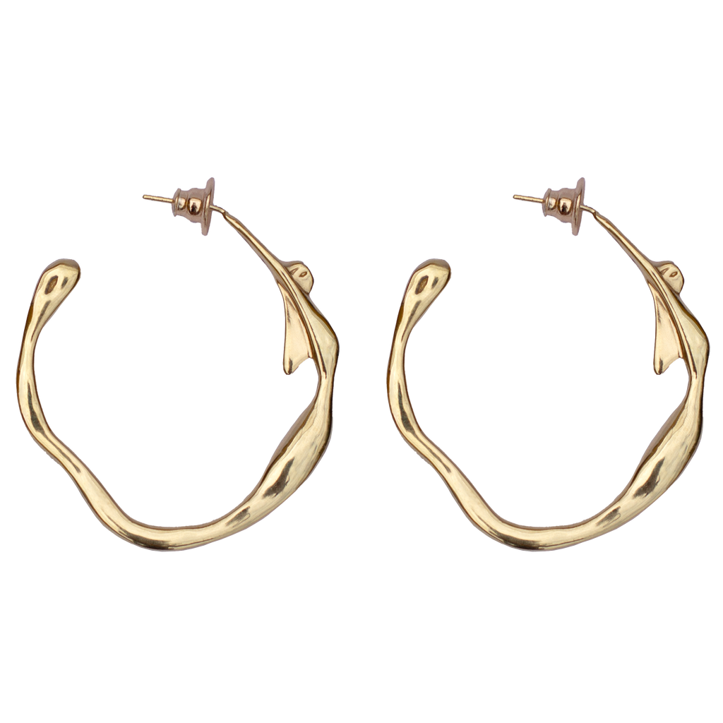 Argola Mulher-Cobra Dourada