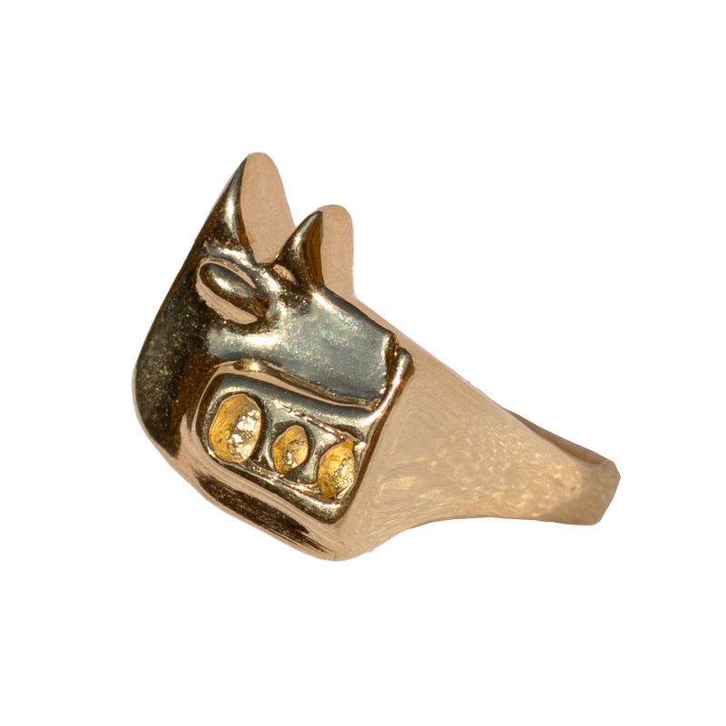 Anel LA LOBA Dourado