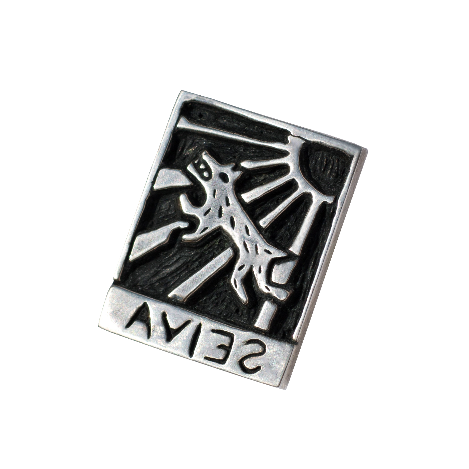 Anel Xilogravura Prata