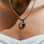 Colgante Moneda Dorado
