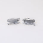 Pendientes de leopardo de plata