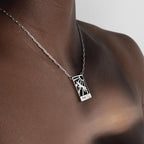 Collar Xilografía Plata
