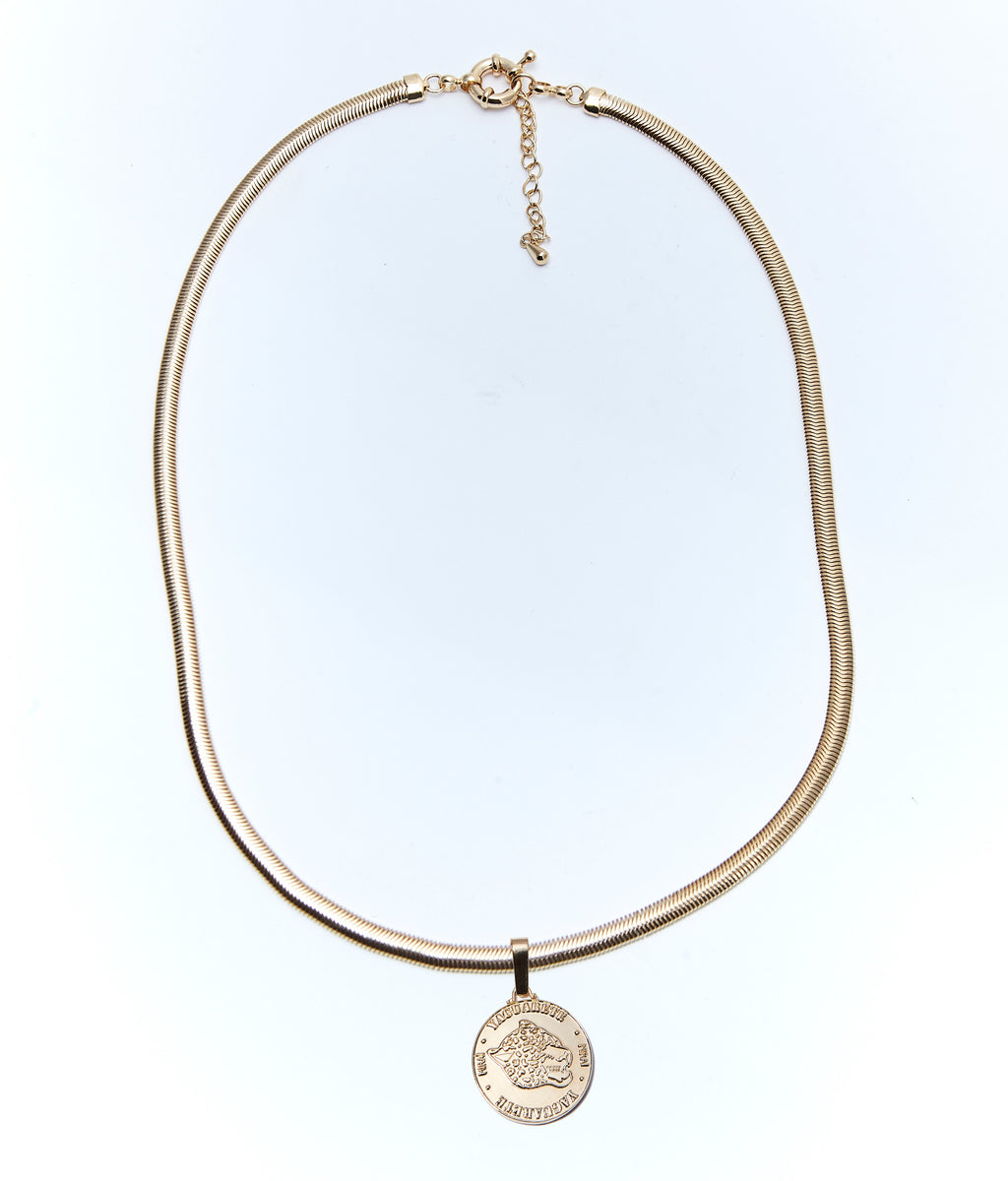 Pingente Moneda Dourado