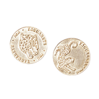 Arete Moneda Dorado